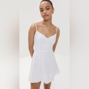 Reformation White Spaghetti Strap Dress